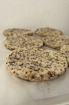 Medallon rebozado mix semillas (pack de 4)